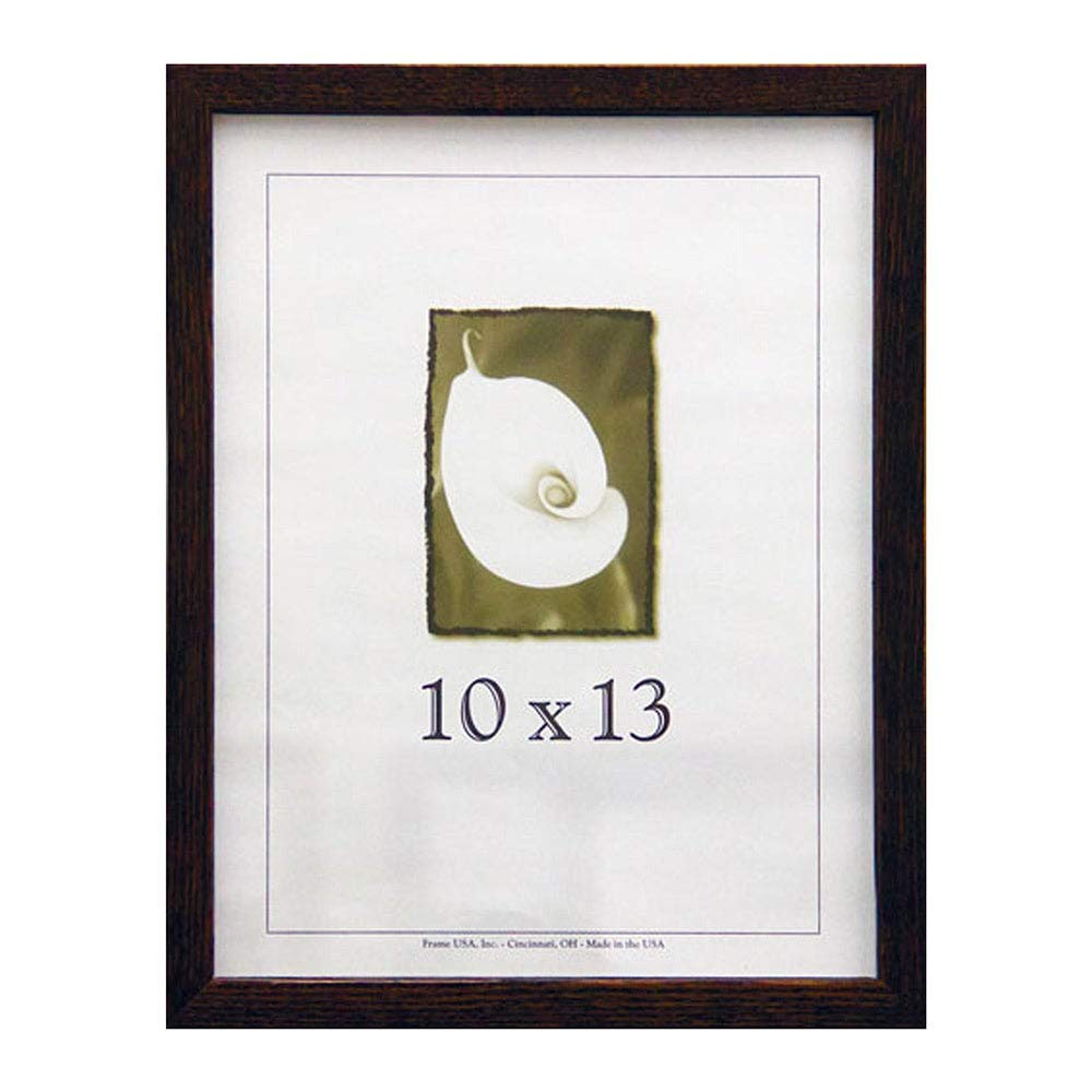 Frame USA Architect Series 10x13 Walnut Wood Picture Frame - Premium Photo & Art Display for Home, Office, Gallery Wall Decor