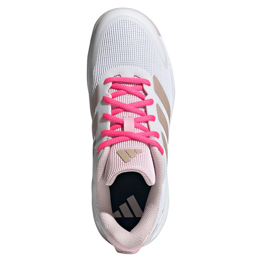 Junior's Ubersonic Tennis Shoes for Women - Off White & Powder Plum | Lightweight Court Sneakers for Tennis, Running & Casual Wear
