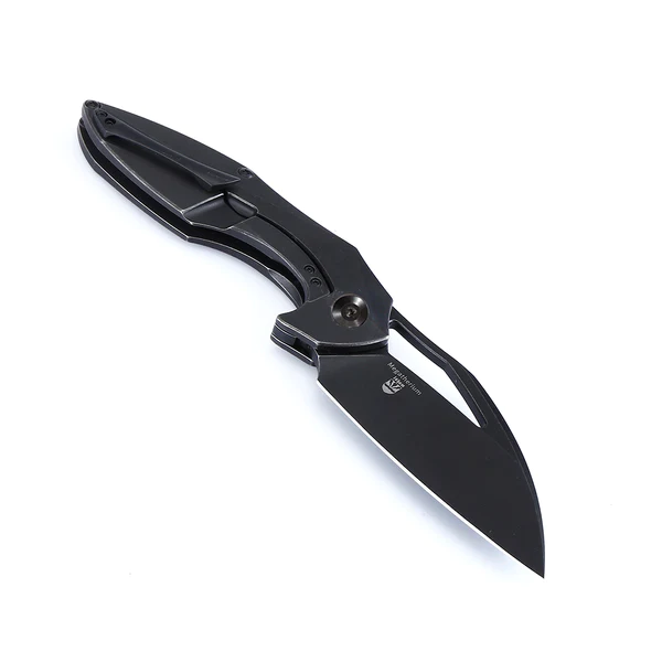 Kizer Megatherium Titanium Folding Pocket Knife - Black Ki4502A2 - EDC Gear, Outdoor Survival & Camping Tool