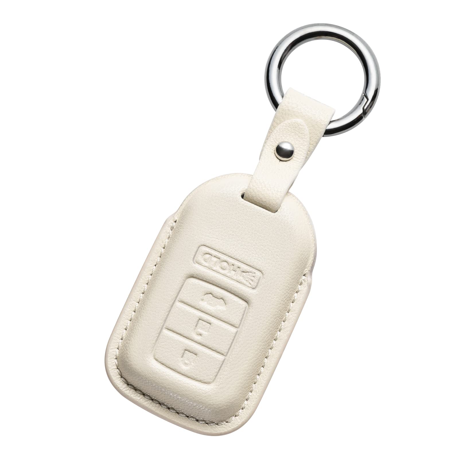 Premium Leather Key Fob Cover for Honda - Compatible with Accord, Civic, CR-V, HR-V, Pilot & More | Durable Keychain Holder & Protective Shell Case | Perfect for Car Enthusiasts & Daily Use