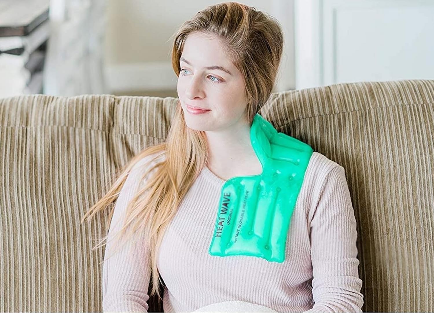 HEAT WAVE Instant Reusable Heat Packs (6 x 18”) - Back, Shoulder & Neck Pain Relief - Made in USA - Reusable Hot Therapy Pack for Muscle Aches & Joint Pain - Perfect for Work, Yoga & Cold Weather Comfort