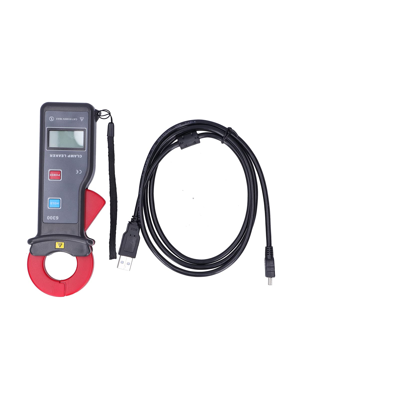 AC Leakage Clamp Meter 0mA-60A - Digital Clamp Ammeter for Measuring AC Leakage Current - Ideal for Electrical Maintenance, HVAC Systems & Industrial Safety Testing
