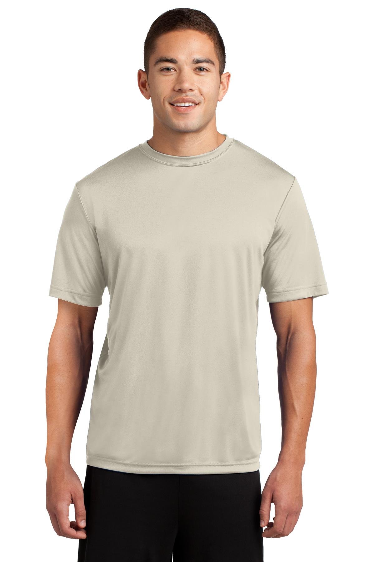 Sport-Tek TST350 Tall Competitor Tee - Moisture-Wicking Performance T-Shirt for Men (Sand, Large Tall) - Ideal for Running, Gym Workouts & Outdoor Sports