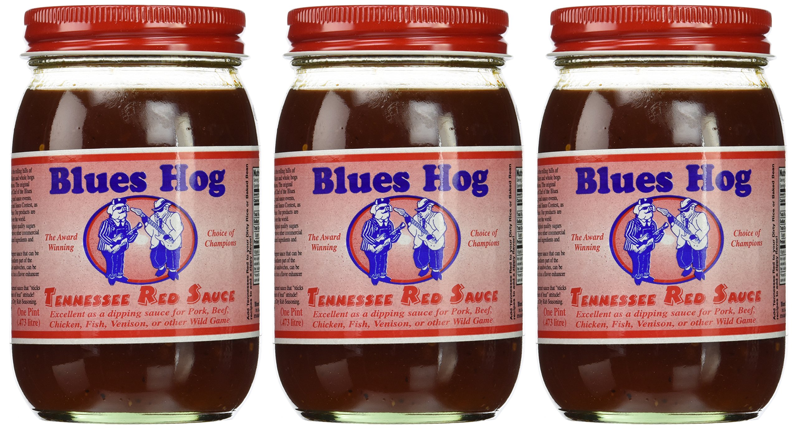 BH 16oz Tennessee Red Sauce - Tangy & Spicy BBQ Sauce for Grilling, Dipping & Marinades - Perfect for Ribs, Wings & Pulled Pork