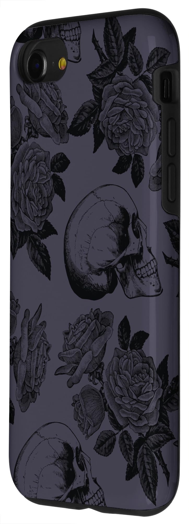 iPhone SE (2020)/7/8 Skull & Roses Gothic Phone Case - Trendy Goth Girl Accessory for Protection & Style | Perfect for Daily Use, Concerts & Alternative Fashion
