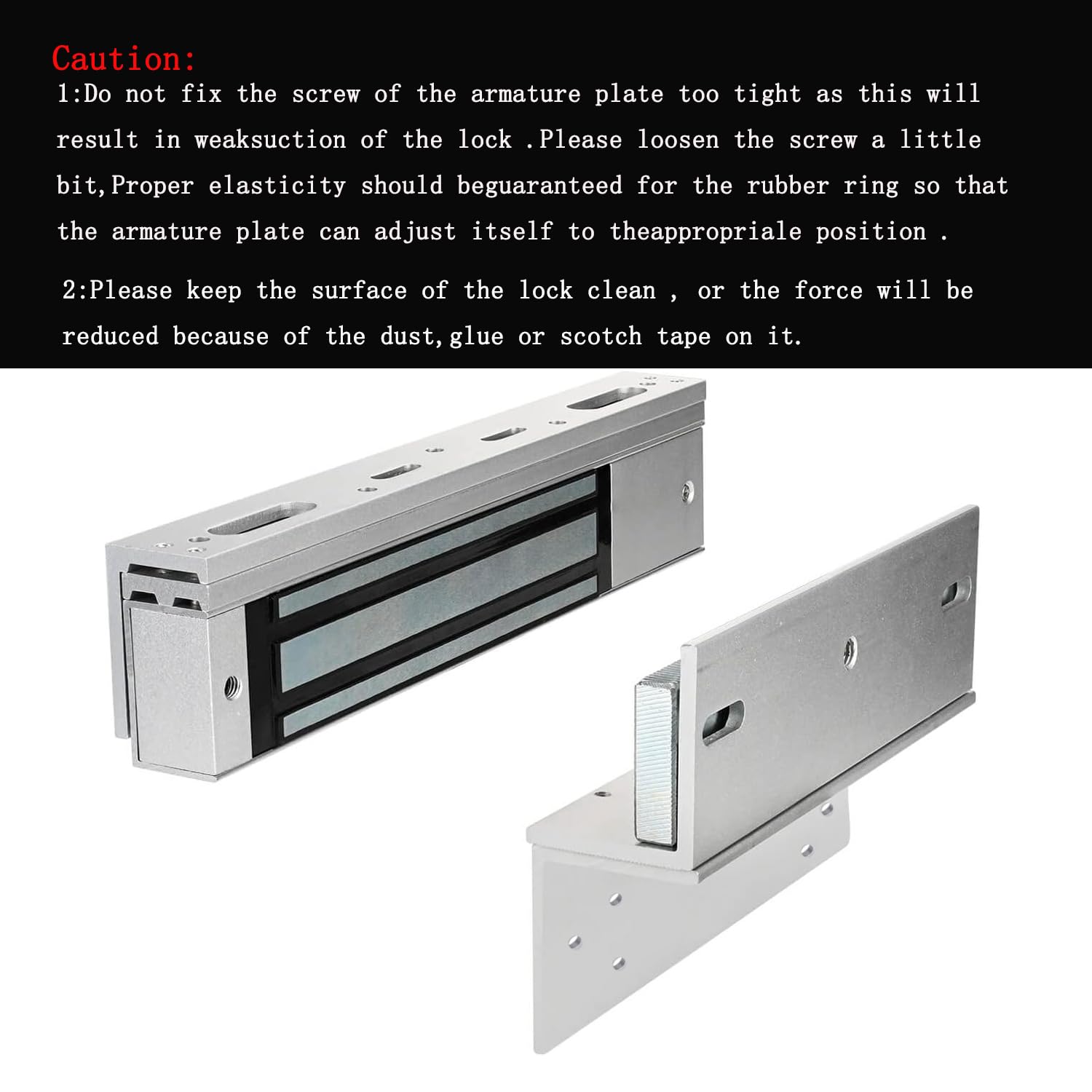 280KG 600LBS Electric Magnetic Lock - 12V Fail Safe NC Mode Electromagnetic Door Lock for Access Control System | Secure Single Door Entry for Offices, Homes & Commercial Buildings