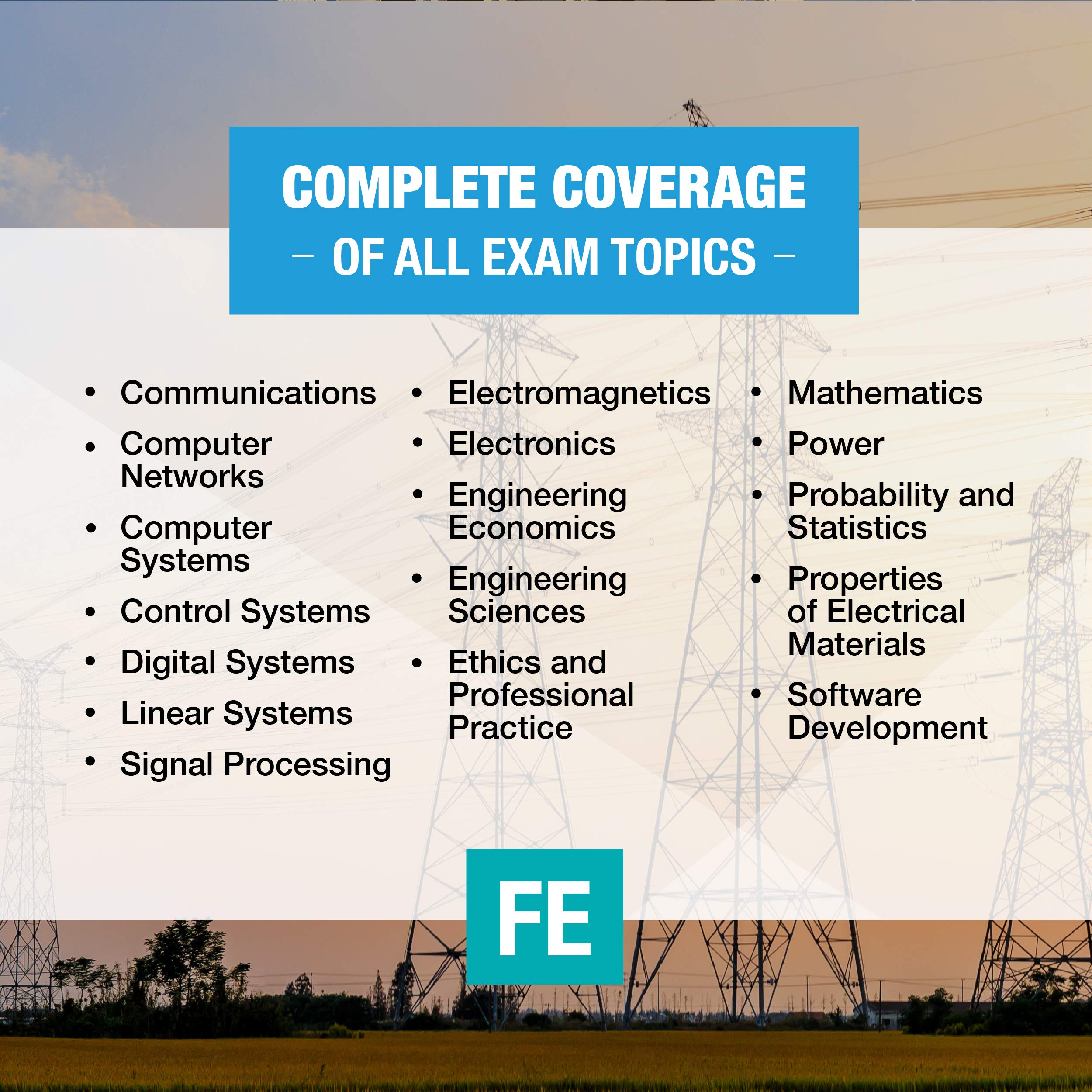 FE Electrical and Computer Exam Prep Book - 500+ Practice Problems for NCEES Fundamentals of Engineering Test | Study Guide for Electrical Engineers & Computer Science Graduates | Ideal for Exam Preparation & Professional Licensing