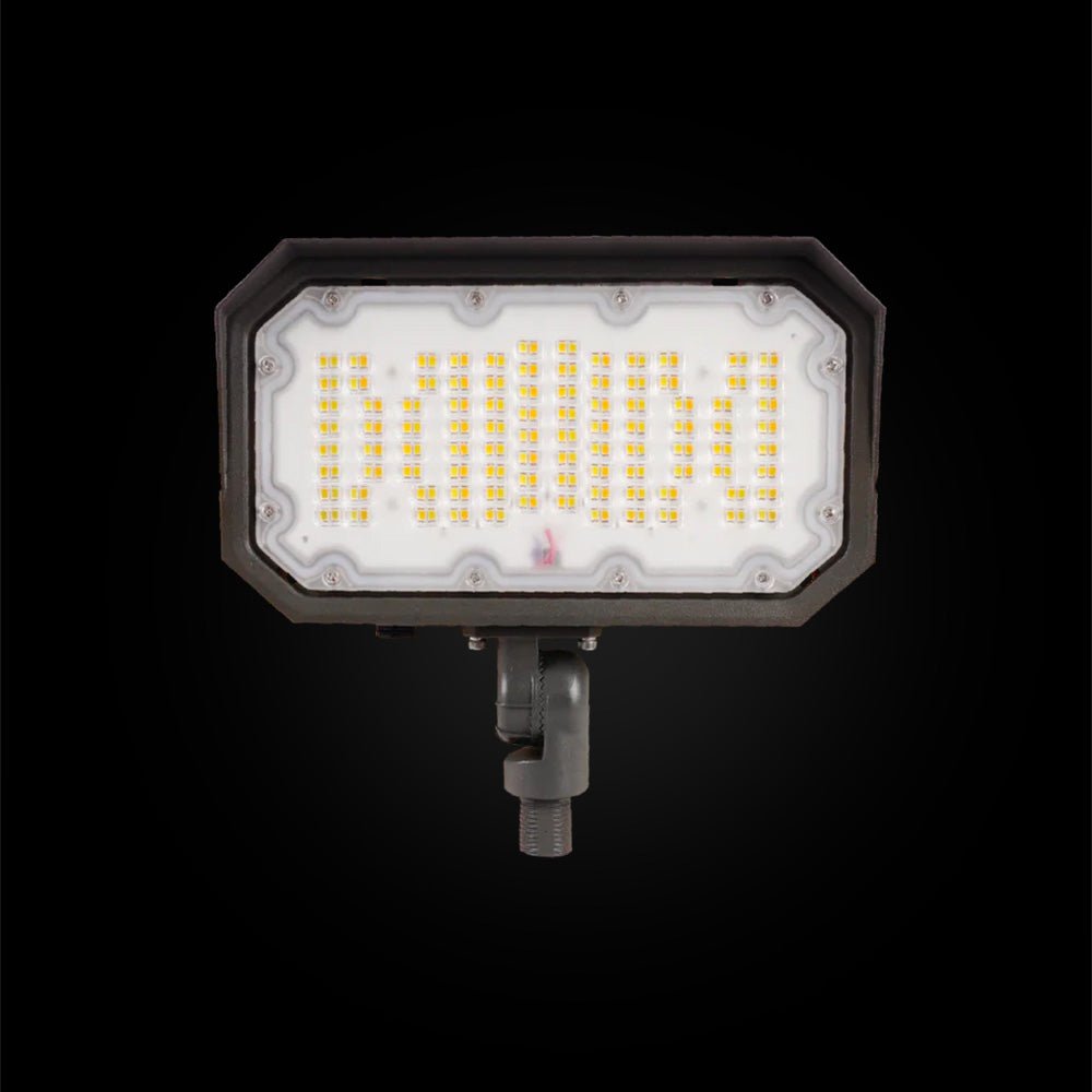 50W/40W/30W LED Flood Light Outdoor - Adjustable 4000K/5000K/5700K Color Temperature, Knuckle Mount, UL & DLC 5.1 Certified, Bronze Finish, IP65 Waterproof - Perfect for Garden Lighting, Basketball Court, Lawn, Patio & Security Lighting
