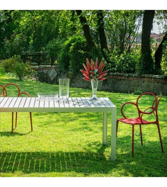 Driade Kalimba Modern Dining Table - Elegant Wooden Kitchen Table for Dining Room, Perfect for Family Gatherings & Dinner Parties