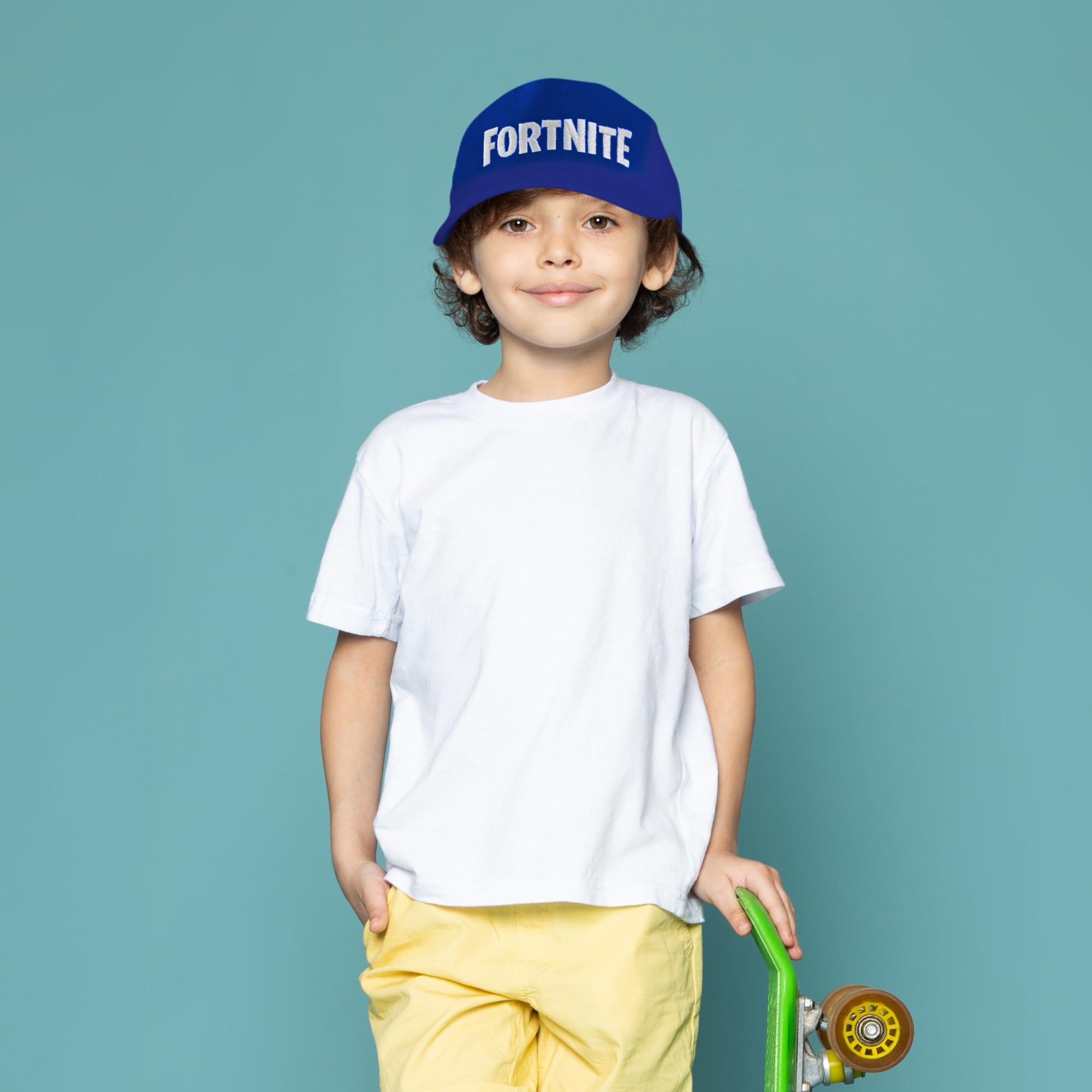 Fortnite Difuzed Kids Unisex Adjustable Baseball Cap - Black & Blue Sizes S/M/L - Iconic Gaming Hat for Boys & Girls - Perfect for Cosplay, Gaming Events & Everyday Wear