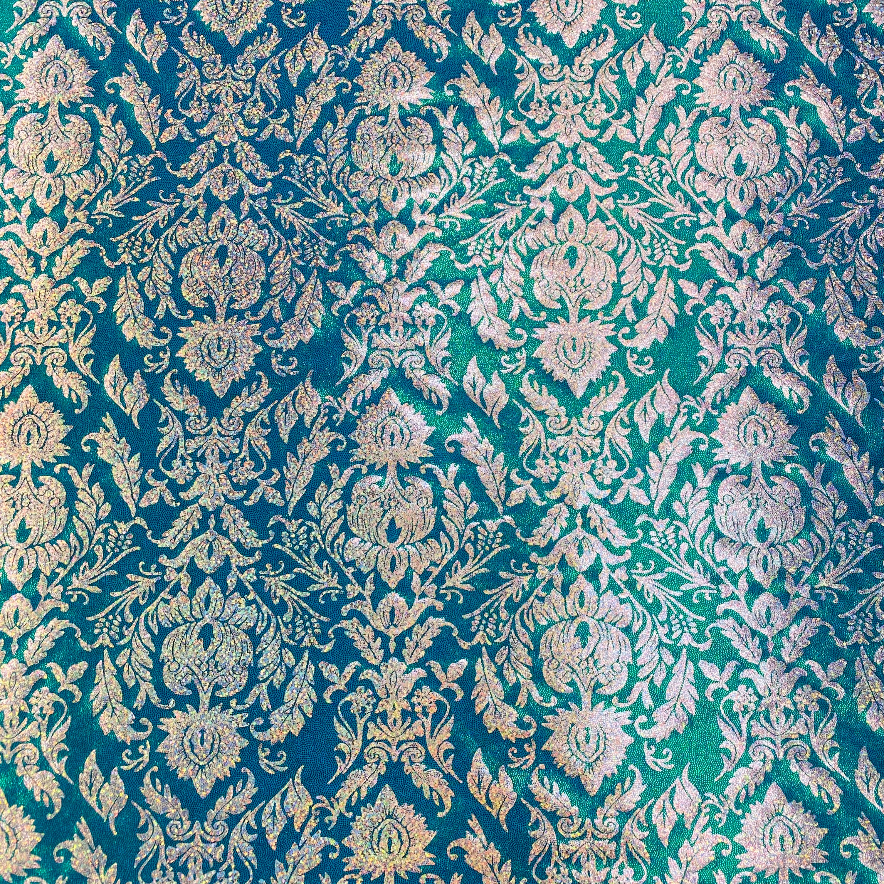 Grace Hologram Fog Finish Nylon Spandex Fabric - Seaspray Color | Perfect for Swimwear, Activewear & Dance Costumes
