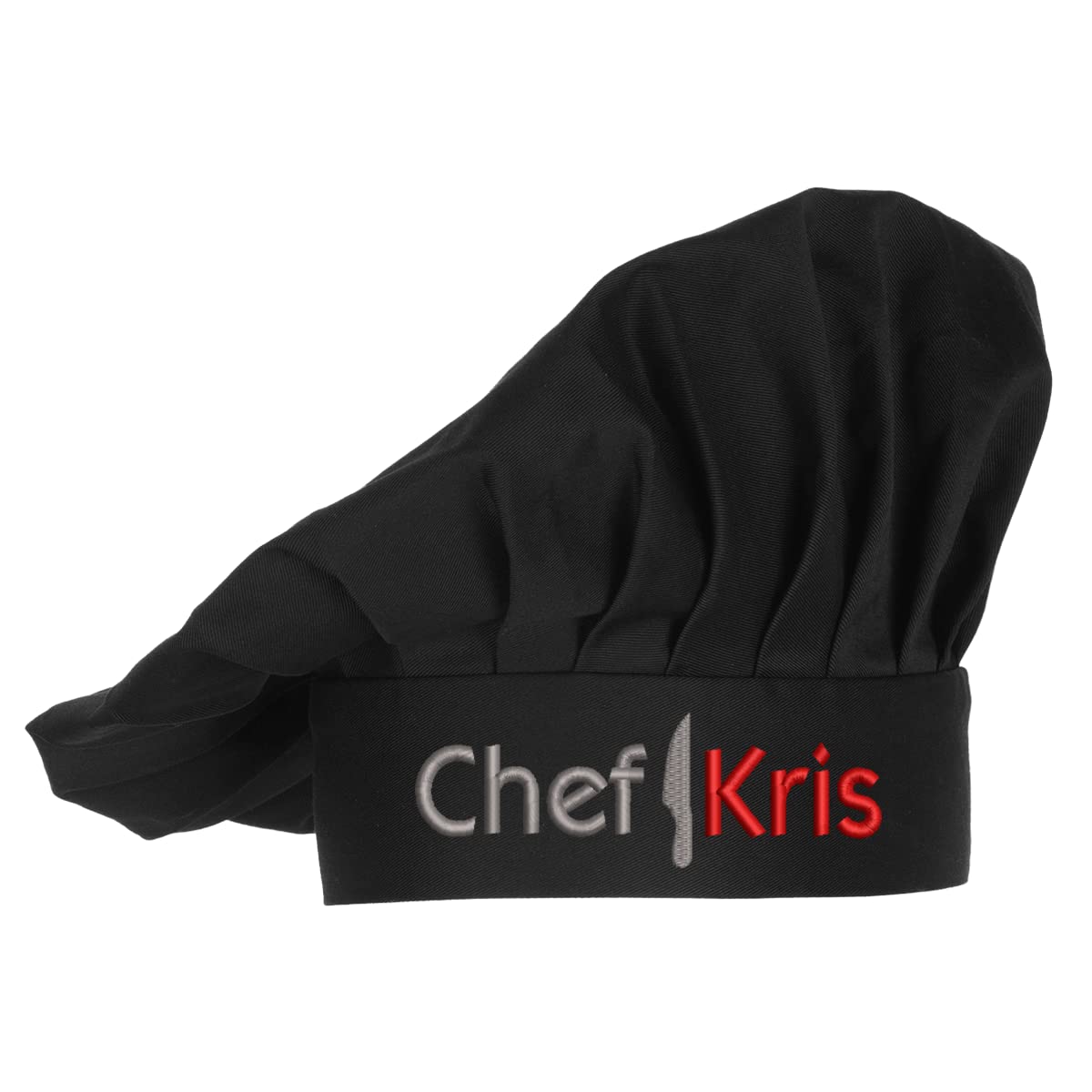 Custom Embroidered Chef Hat - Adjustable Velcro Back Chef Cap for Bakers & Kitchen Professionals | Perfect for Cooking, Baking, Catering & Culinary Events