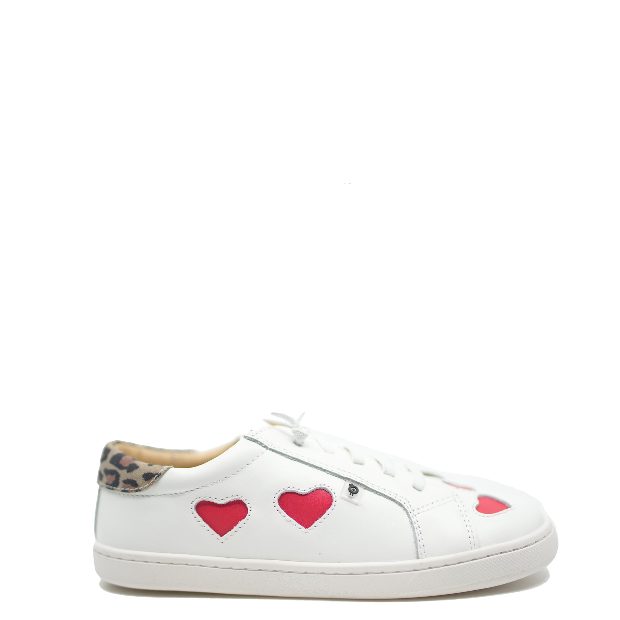 Old Soles White and Red Zipper Sneakers for Kids - Comfortable Lightweight Walking Shoes for Boys & Girls - Perfect for School, Playground & Outdoor Activities