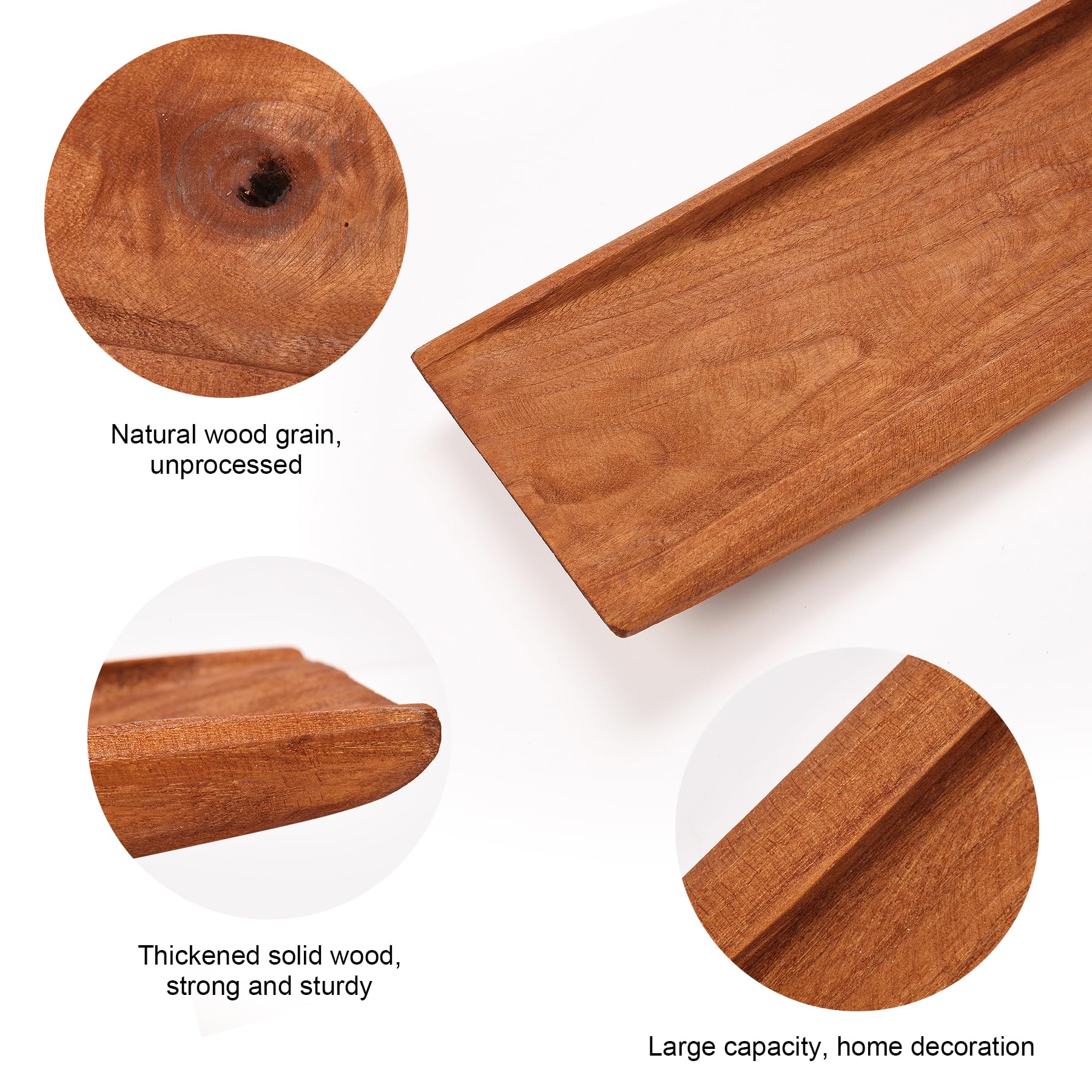 Athaliah 31.5 Inch Natural Solid Wood Dough Bowl - Rustic Long Wooden Bread Bowl for Home Kitchen Decor, Table Centerpiece | Perfect for Bread Making, Fruit Display, Farmhouse Dining Decor, and Wedding Reception Centerpieces