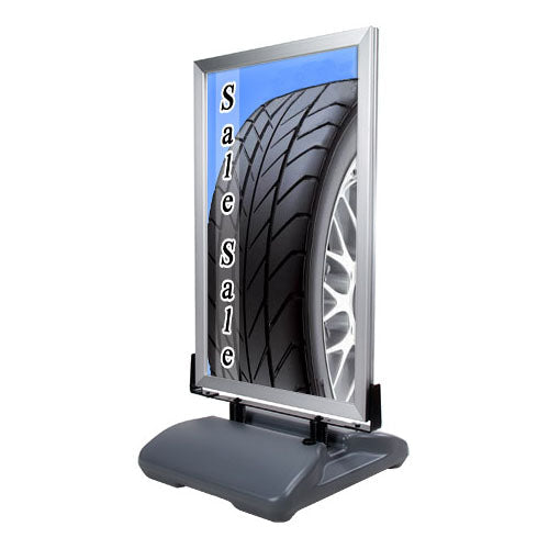 28x44 Heavy Duty Outdoor A-Frame Sign Holder for XL Posters | Double-Sided Snap Frame | Perfect for Sidewalk Advertising, Restaurant Menus & Store Promotions