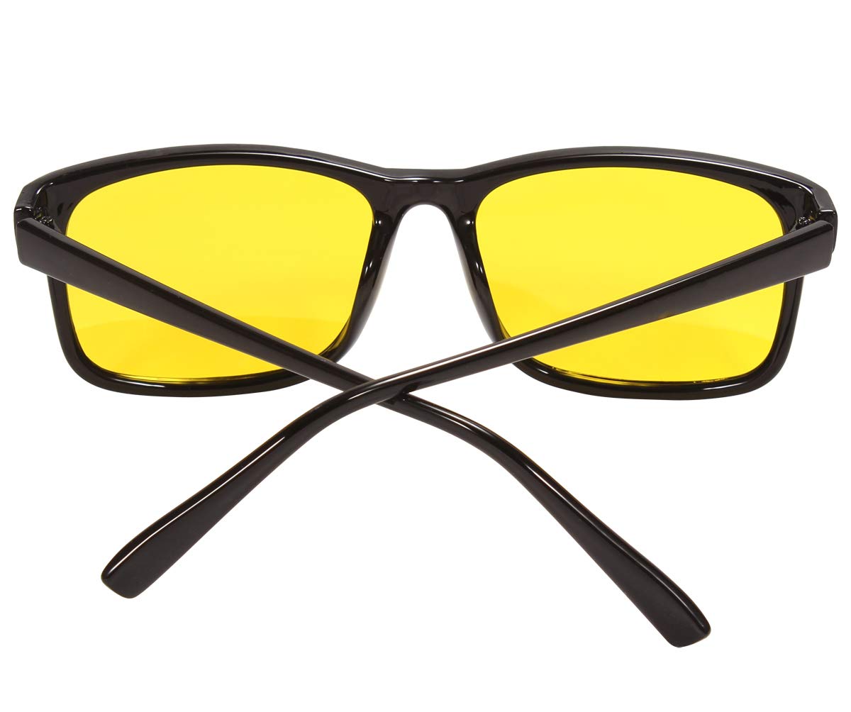 Night Driving Glasses for Women & Men - Anti-Glare Blue Light Blocking Lenses with Night Vision Enhancement - Perfect for Safe Night Driving, Computer Use, and Screen Protection