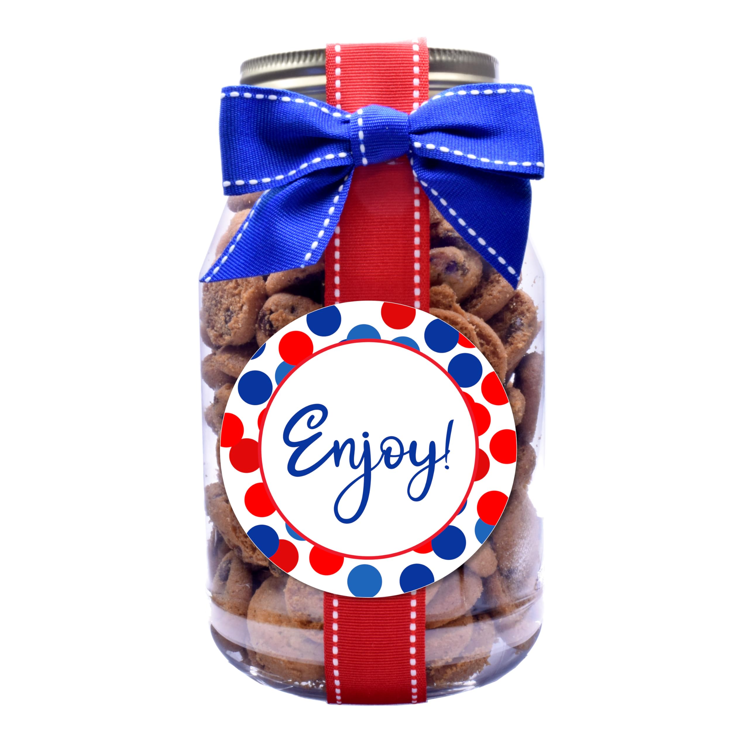 Nam's Bits Chocolate Chip Cookies - American Quart Jar - ERB - Perfect for Gifts, Parties & Snacking