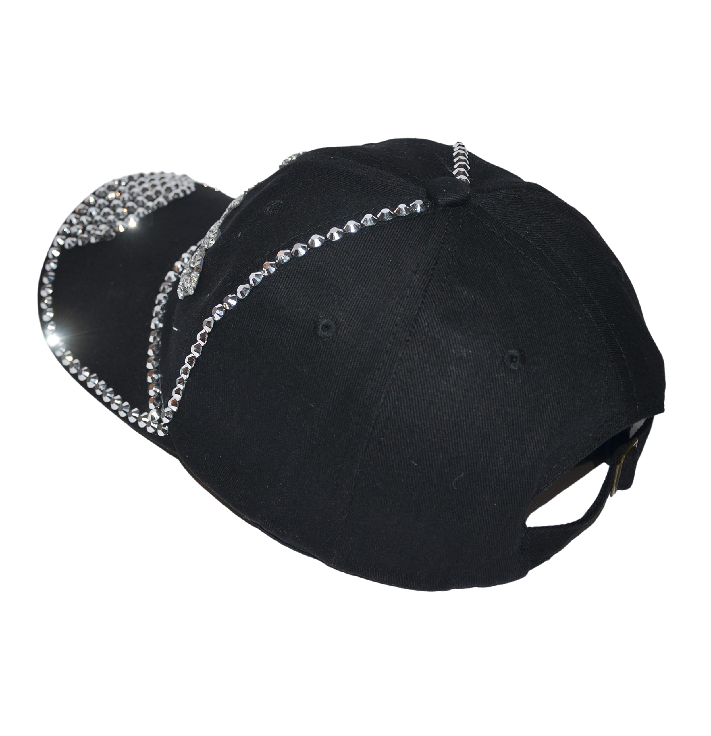 Sparkling Rhinestone Baseball Caps for Women - Stylish Bedazzled & Bejeweled Denim Hats | Trendy Bling Accessories for Parties, Weddings & Casual Outfits