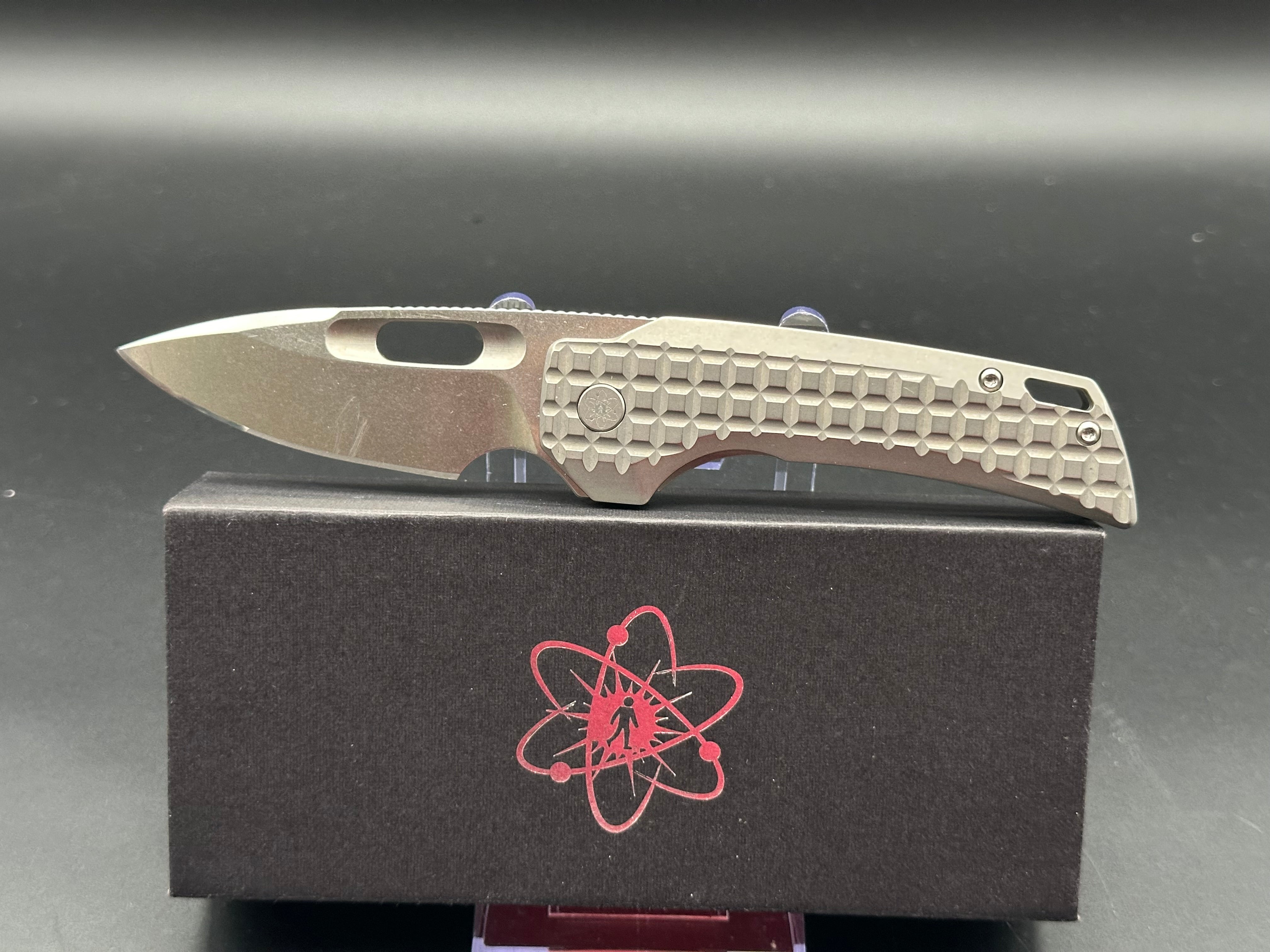 Empedc Nymble M390 Folding Pocket Knife - 3rd Gen Titanium Handle with Stonewash Finish | EDC, Outdoor, Camping & Survival Gear