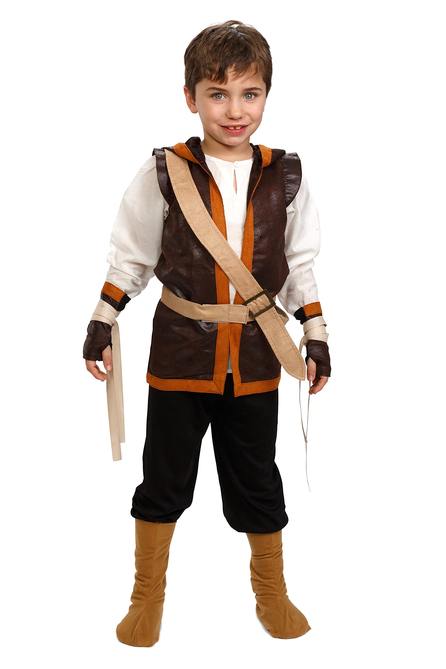 Boys Robin Hood Costume - Medieval Renaissance Archer Outfit for Kids | Halloween Dress Up & Role Play Costume