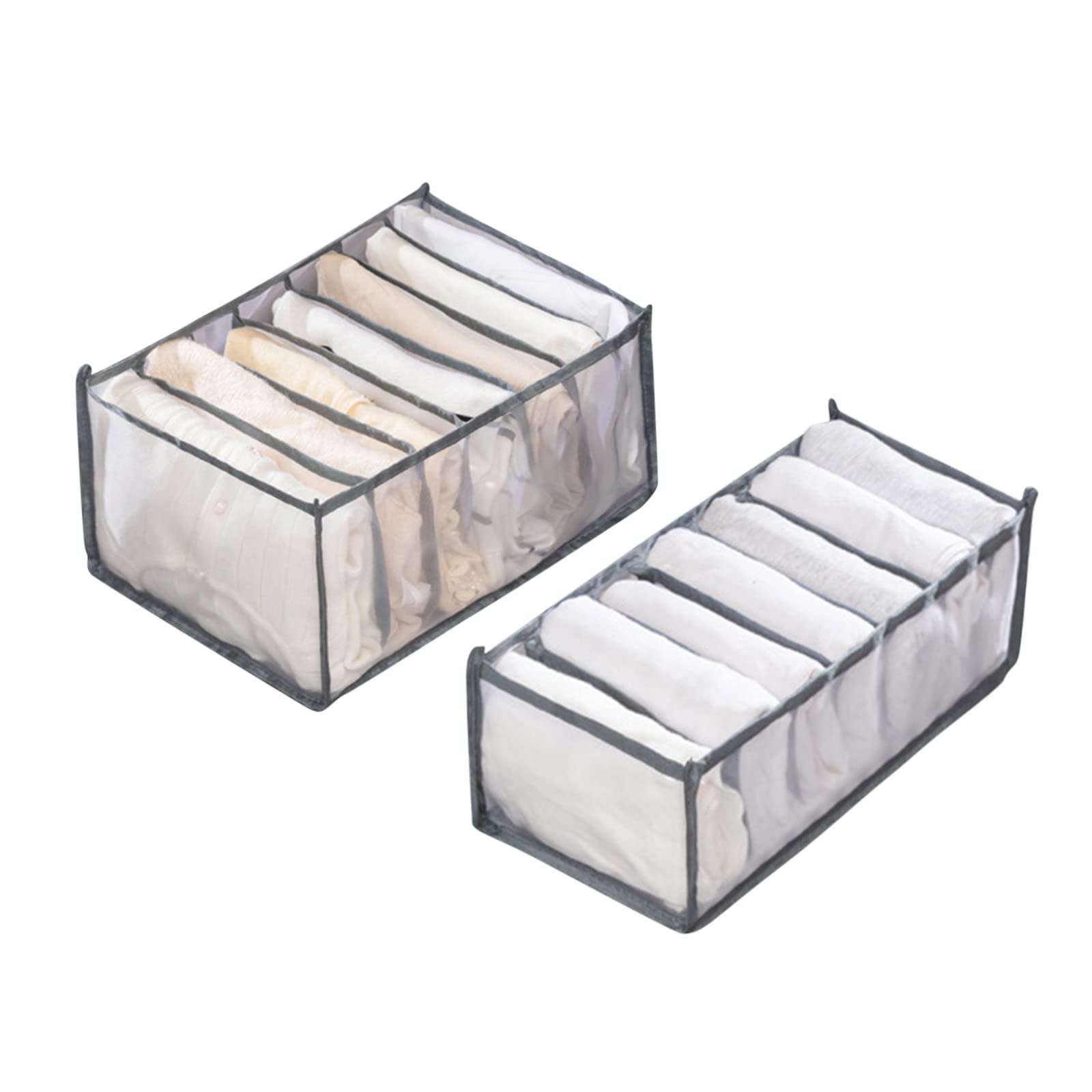 Mesh Storage Box for Pants & Clothes - Drawer Organizer with Multiple Compartments | Perfect for Closet, Bedroom & Travel Organization