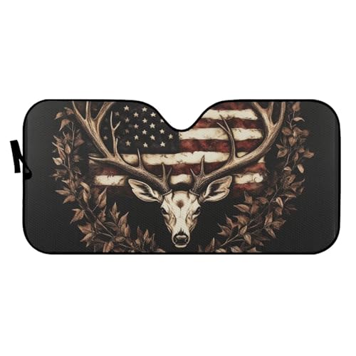 Deer American Flag