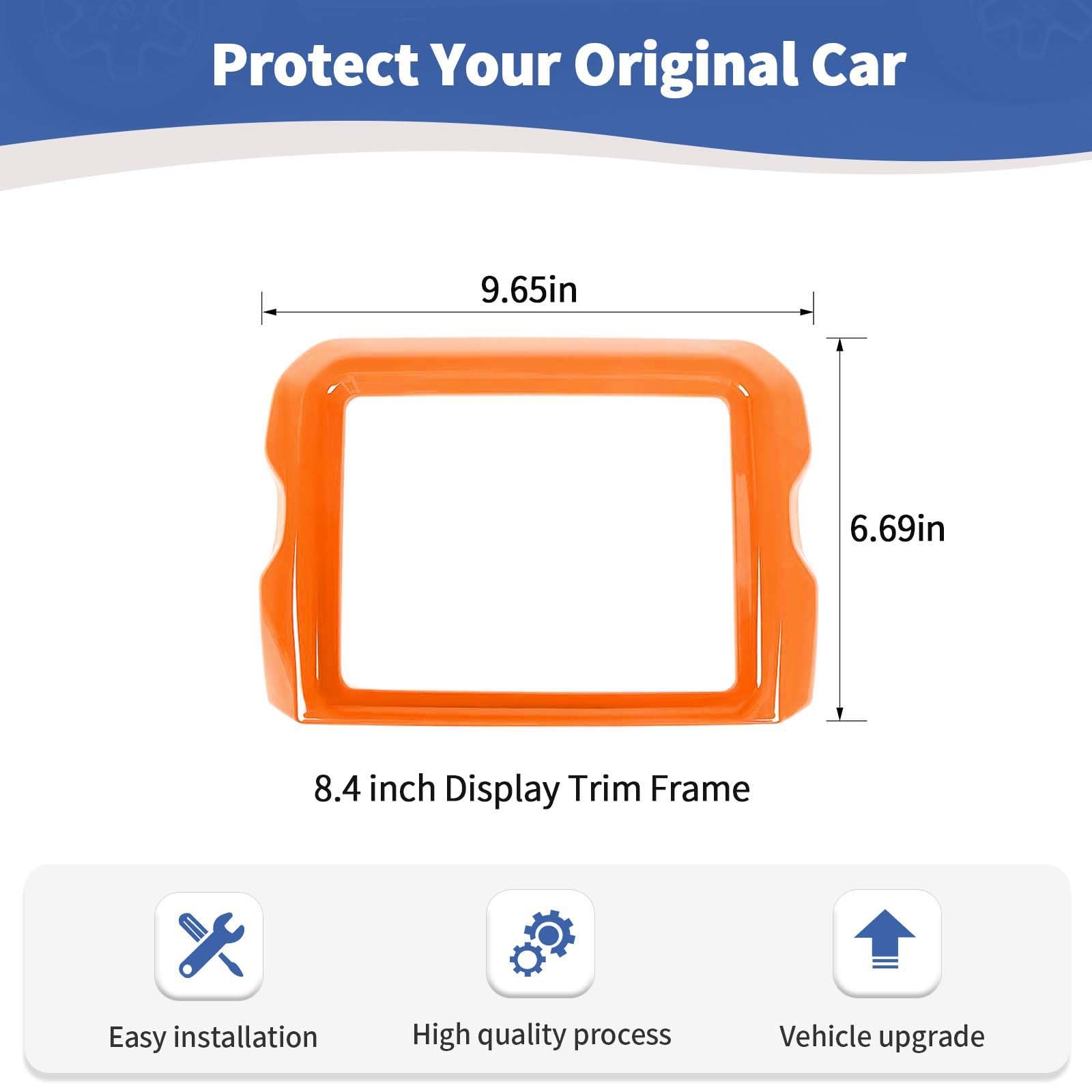 Jeep JL Center Console Radio Display Panel Trim Cover - Compatible with Wrangler JL/JLU & Gladiator JT 2018-2023 - 8.4