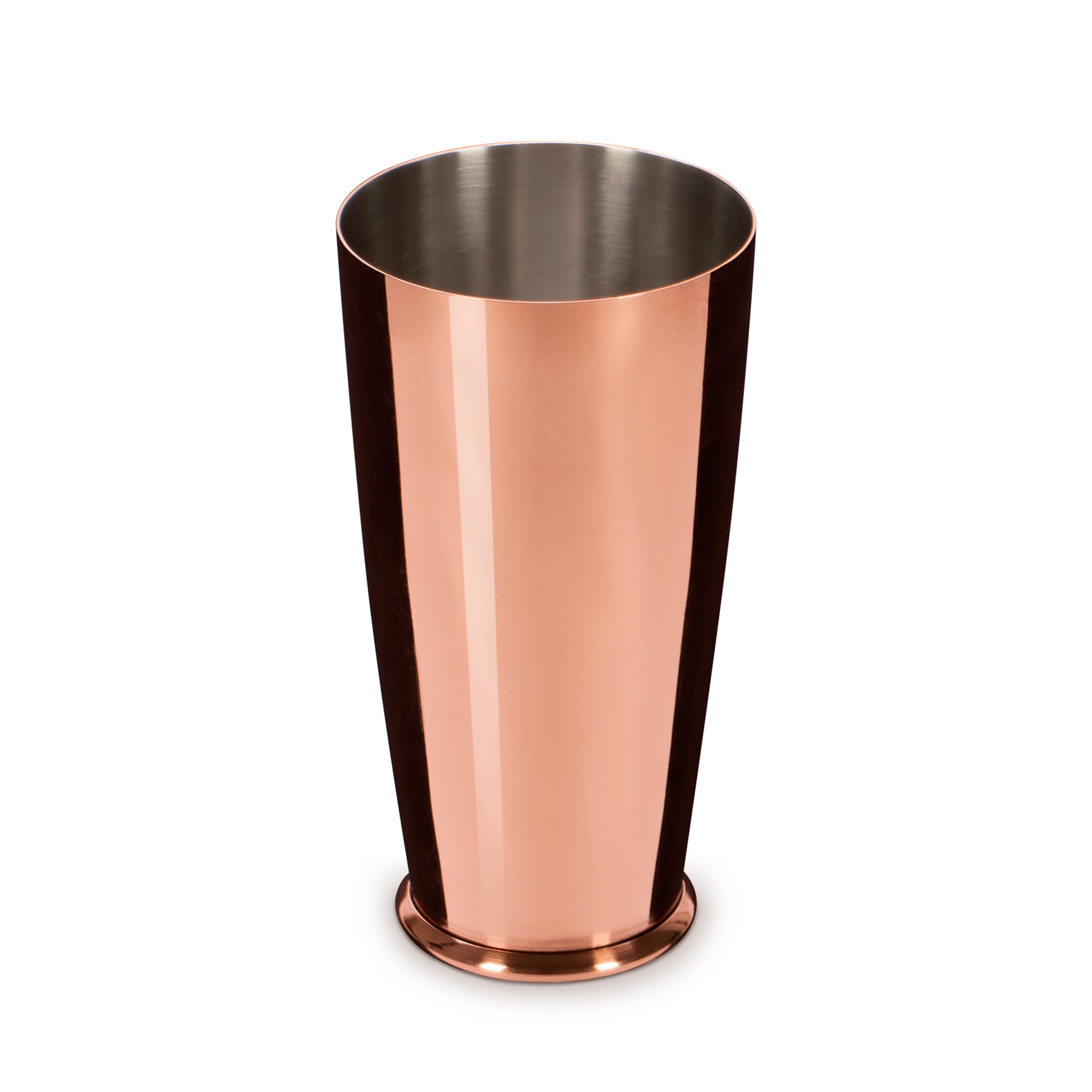 LEOPOLD™ 28oz (830ml) Large Weighted Copper Plated Cocktail Shaker Tin - Professional Bar Tool for Mixing Martinis, Margaritas & Shaken Drinks at Home or Bars