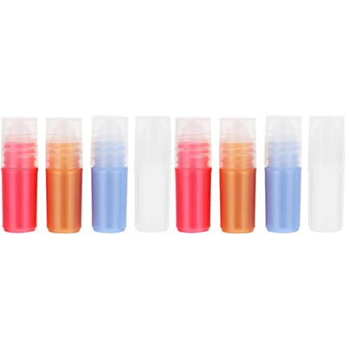 FRCOLOR 40-Pack 3ml Empty Roll-On Bottles, Refillable Plastic Rollerball Containers for Essential Oils, Perfumes, Aromatherapy & DIY Beauty Products - Perfect for Travel, Home Use & Gift Making
