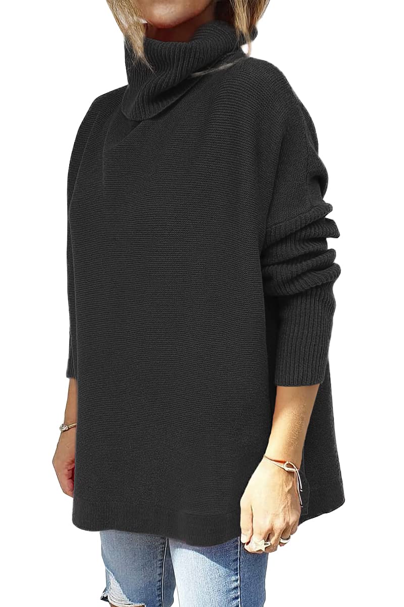 EFAN Women's Oversized Turtleneck Sweater - Soft Long Pullover Winter Tunic Top for Fall & Winter 2025 | Cozy Casual Outfit for Work, Date Night and Holiday Gatherings