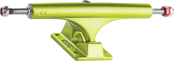 Ace AF1 77/9.5 Skateboard Trucks - Lime Green Satin Finish (Pair of 2) - Perfect for Street Skating & Park Tricks