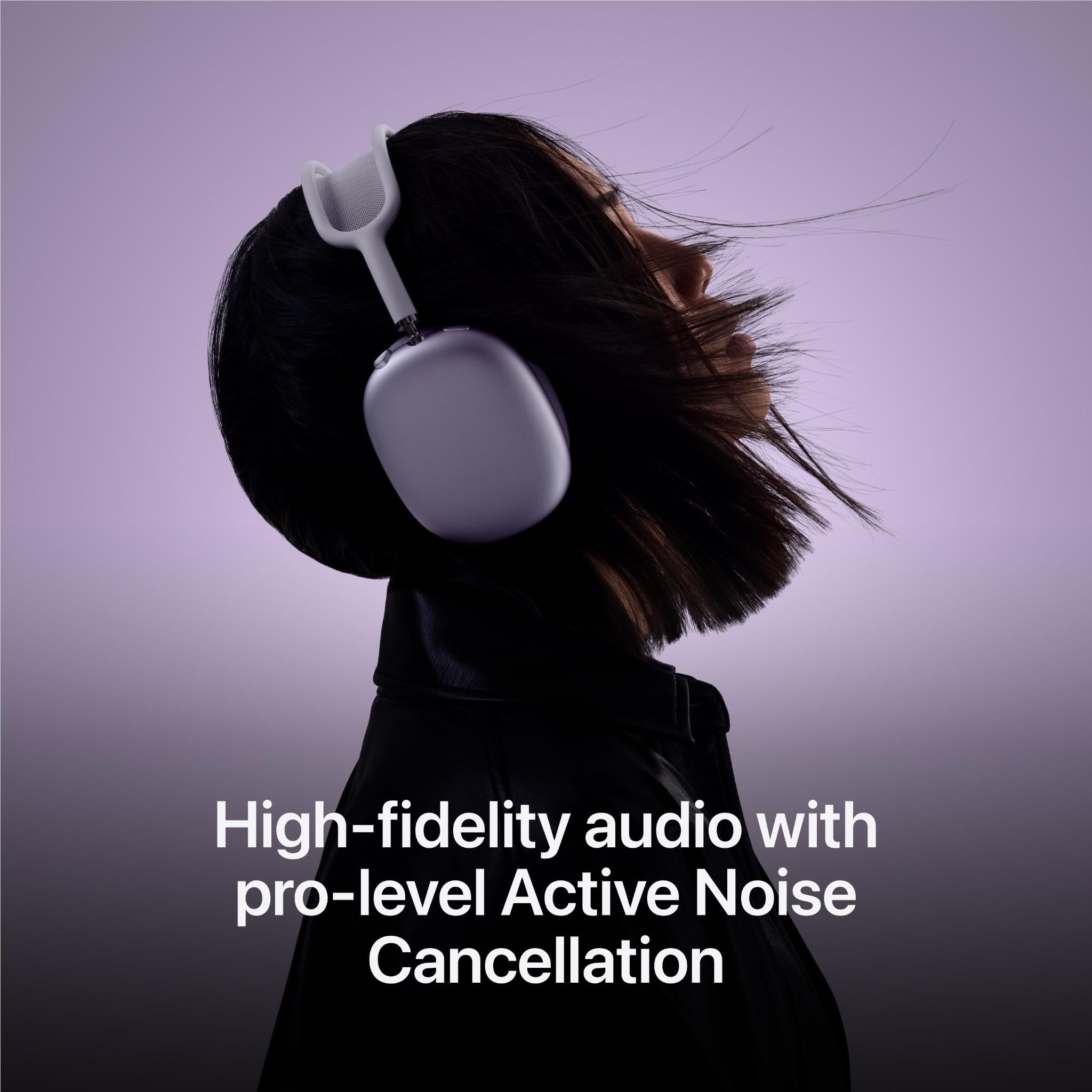 Apple Airpods Max (Starlight) Wireless Over-Ear Headphones with USB-C Charging - Premium Noise Cancelling Bluetooth Headset for iPhone, Travel & Music Lovers