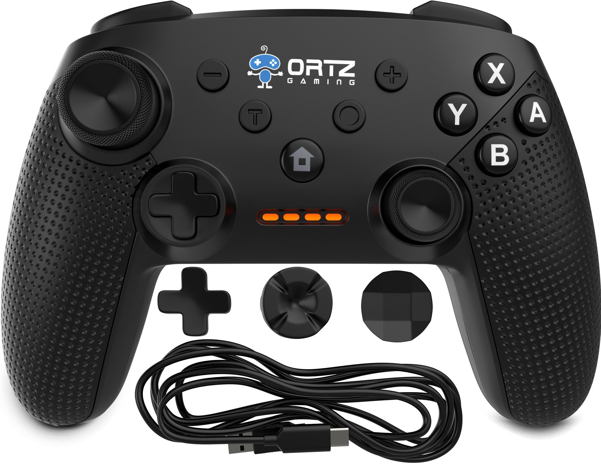Ortz Wireless Gaming Controller for Nintendo Switch, PC, Windows 7/10 & Android - Free Analog Sticks Included with Turbo Buttons | Perfect for Home Gaming, Travel & Multiplayer Sessions