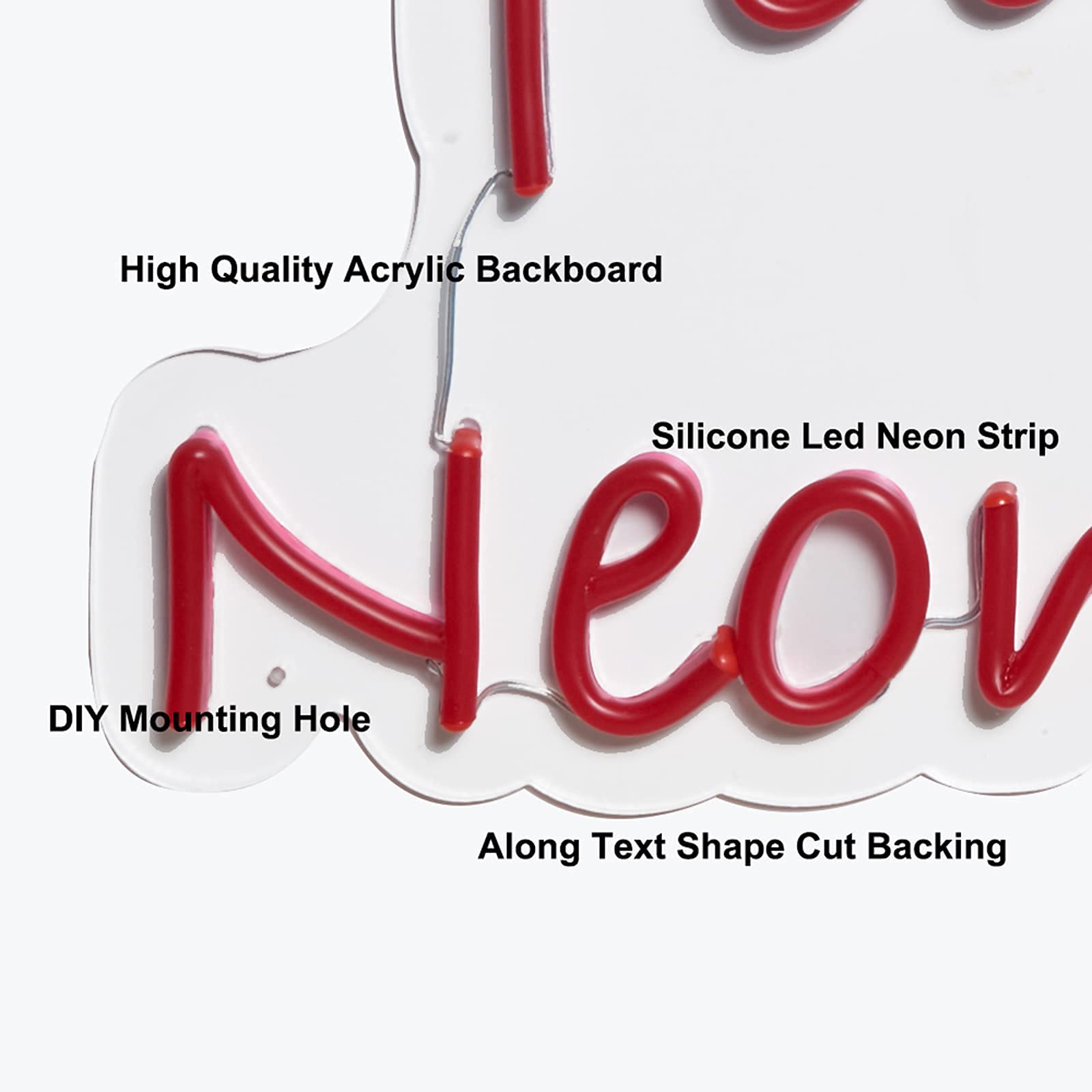 Customizable LED Neon Signs - Personalized Wall Decor for Home, Office, Bar & Restaurant (10 Inch) - Perfect for Advertising, Business Branding & Unique Gift Ideas - Create Stunning Neon Glow for Weddings, Events & Retail Displays