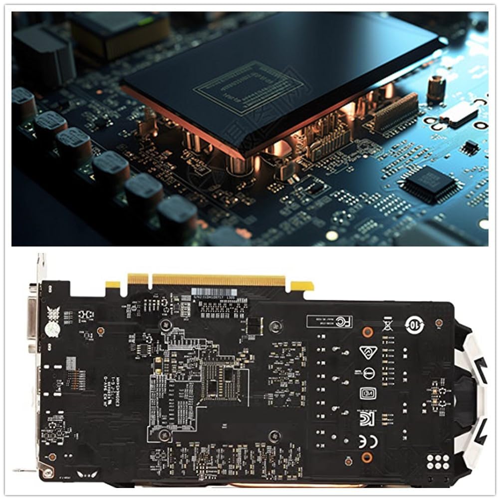 NVIDIA GTX 1060 6GB GDDR5 192-bit PCIe Gaming Graphics Card with Dual Fans, 8008MHz Memory, HDMI/DVI/DP Ports for 4K HDR Gaming - Perfect for PC Gaming, Video Editing, and VR Experiences