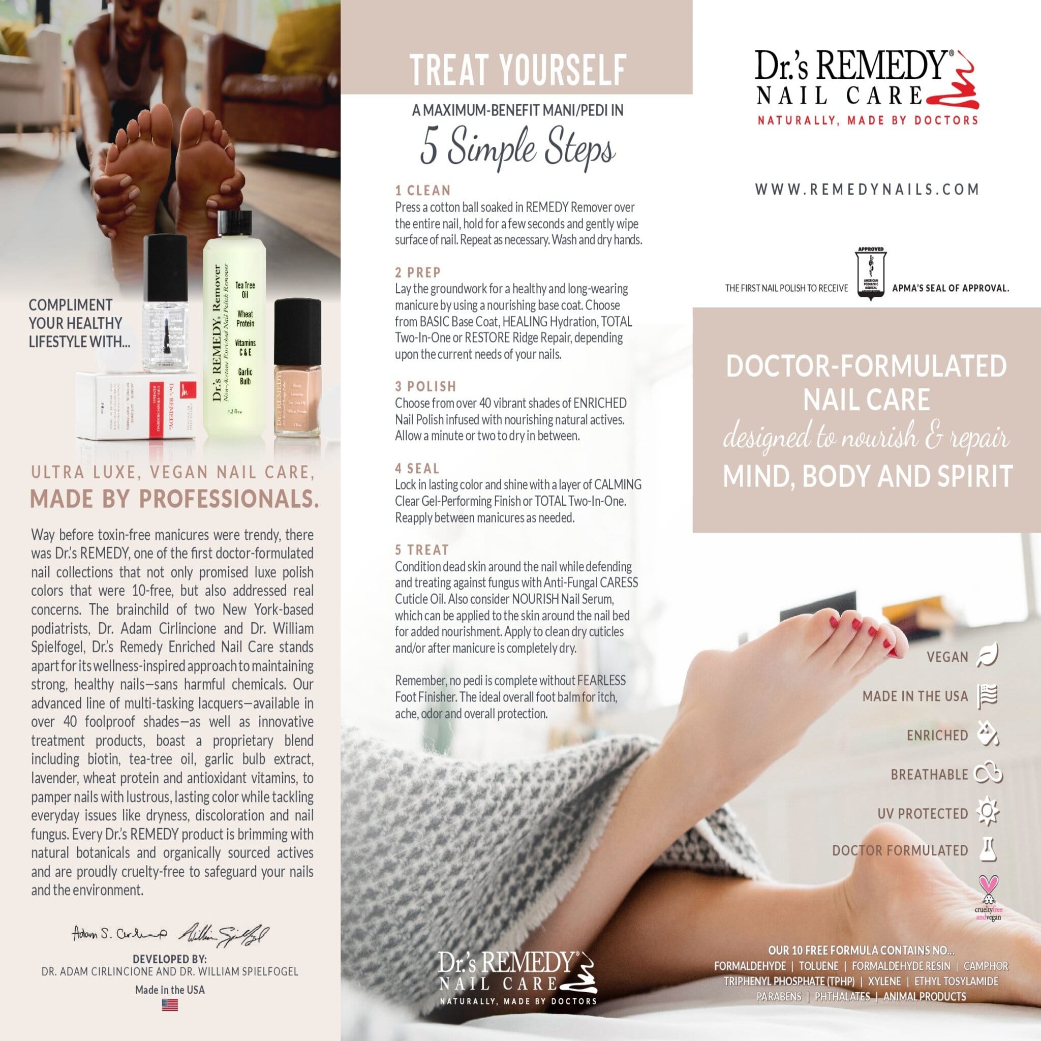 Dr.'s Remedy Collection Guides - Natural Nail Care Solutions for Healthy & Strong Nails | Perfect for Home Manicures & Professional Salons
