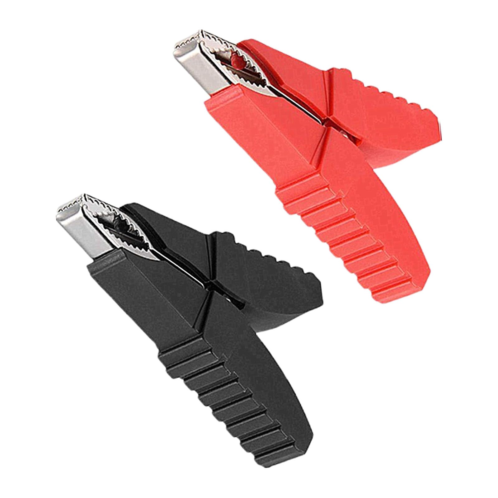 2 Pack Insulated Alligator Clips with Butterfly Design - Heavy Duty Battery Charger Clamps for Car, Boat & RV Charging - Safe Electrical Connection for Automotive Repair & DIY Projects
