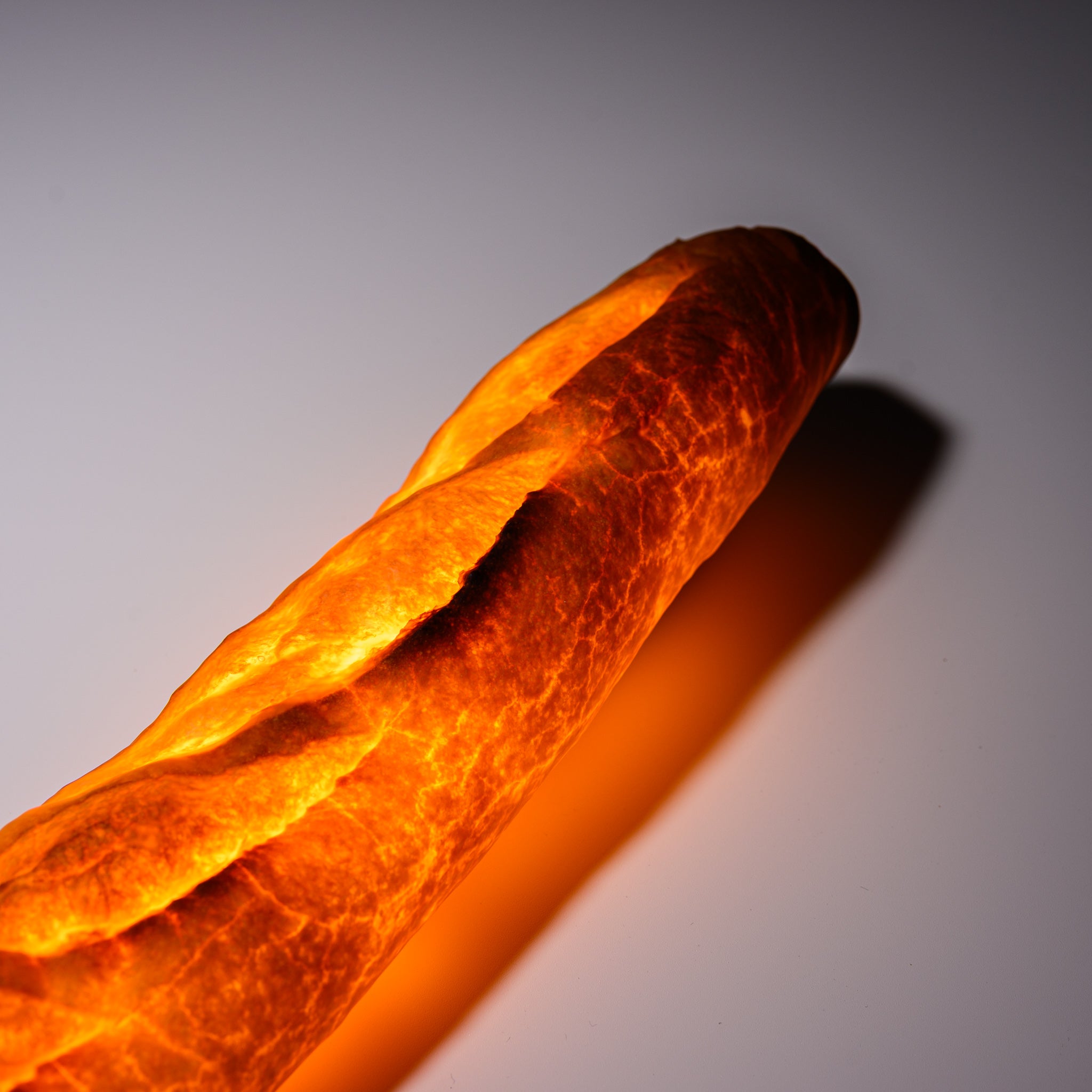PAMPSHADE Real Bread Lamp - Baguette Style Art Light by Yukiko Morita | Unique Home Decor for Kitchen, Bakery & Cozy Living Spaces