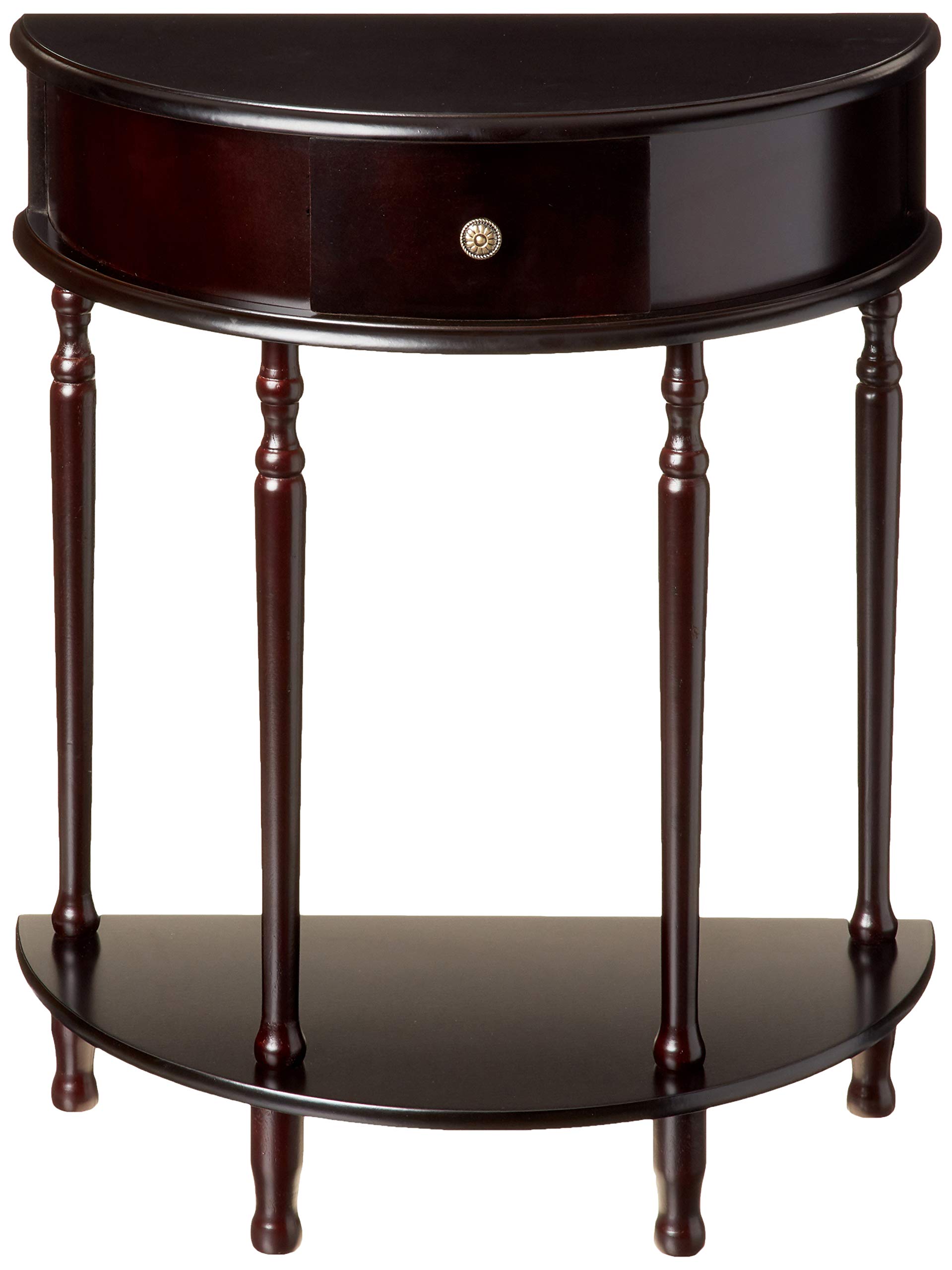 Frenchi Home Furnishing End Table with Storage Shelf - Modern Side Table for Living Room, Bedroom & Office - Nightstand with Sturdy Metal Frame & Wooden Top