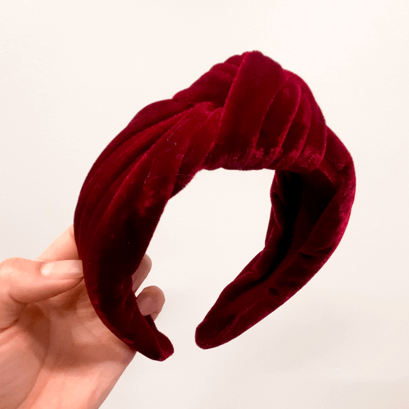 Gildie Velvet Knot Headband for Women - Soft & Stylish Hair Accessory for Everyday Wear, Parties, and Special Occasions