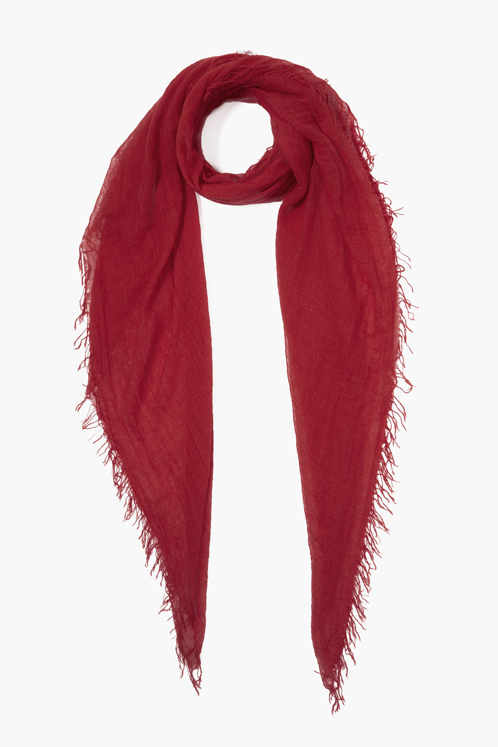Luxury Cashmere Silk Scarf for Women - Soft Winter Warm Fashion Accessory - Perfect for Biking, Travel & Outdoor Activities (Red)