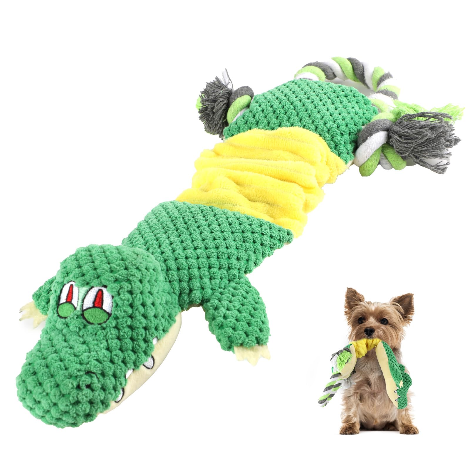 **Crinkle Plush Dog Toys for Puppies – Squeaky Soft & Durable Chew Toys for Teething, Interactive Play, and Tug of War – Perfect for Indoor & Outdoor Fun**