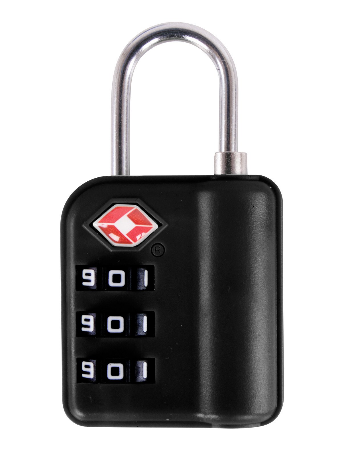 Austin House Travel Sentry 3-Dial Combination Padlock - TSA Approved Luggage Lock for Suitcases, Backpacks & Gym Bags - Secure Travel Accessories for Airports, Hotels & Storage
