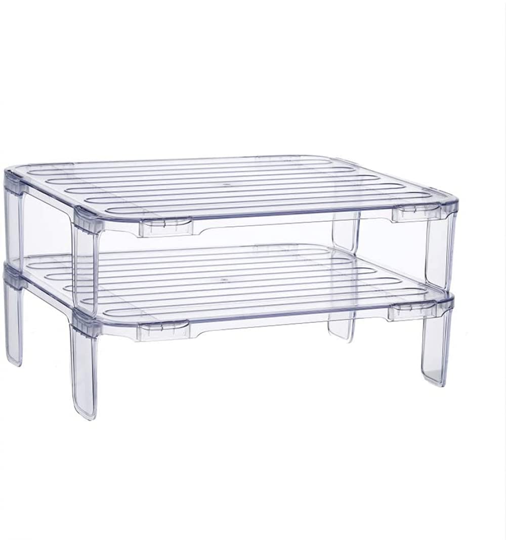 Multipurpose Refrigerator Organizer - Transparent Fridge Shelf & Food Storage Container for Kitchen Organization | Perfect for Fruits, Vegetables, Leftovers & Beverages