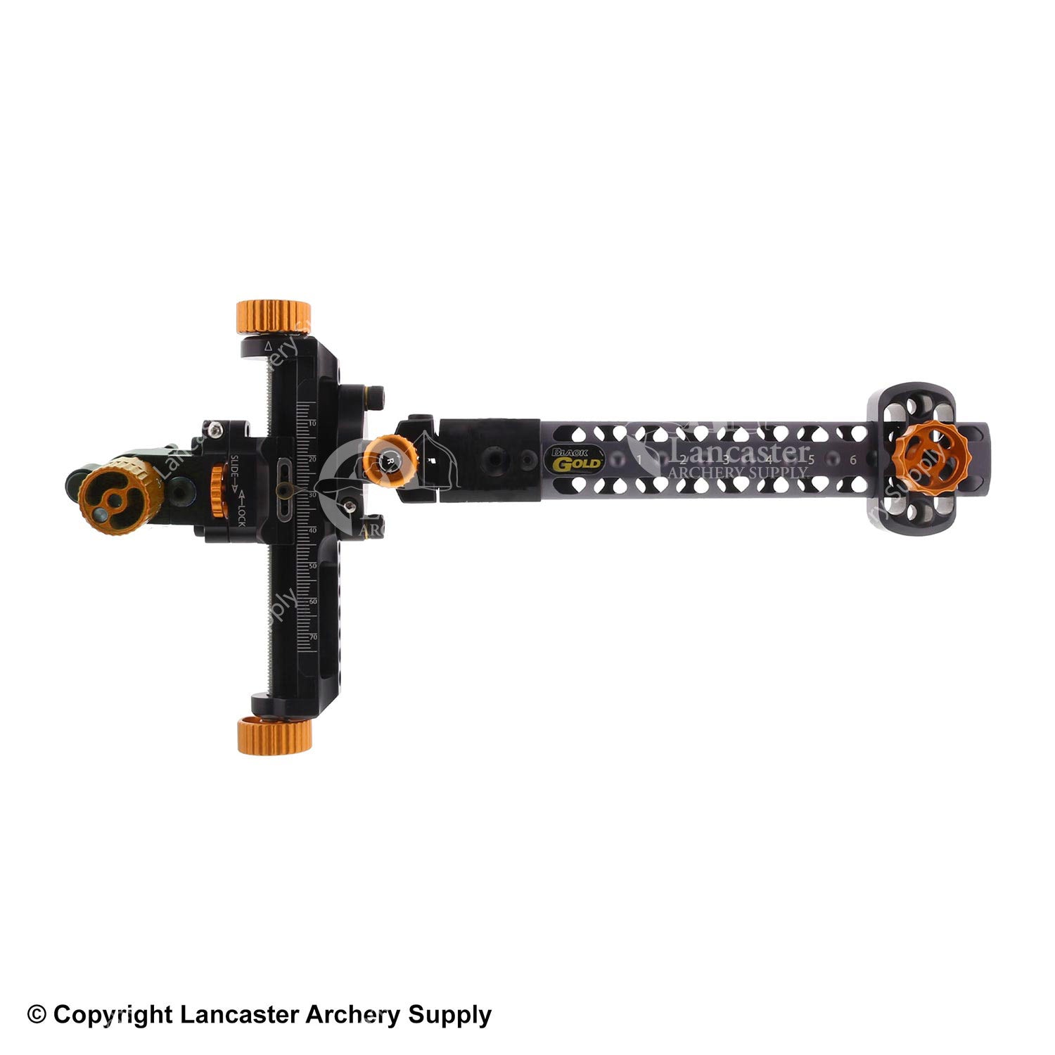Black Gold Competition 2A Sight with 6 Wing Truss Dovetail - Precision Archery Sight for Target Shooting & Bow Hunting | Perfect for Outdoor Sports & Tournament Competitions