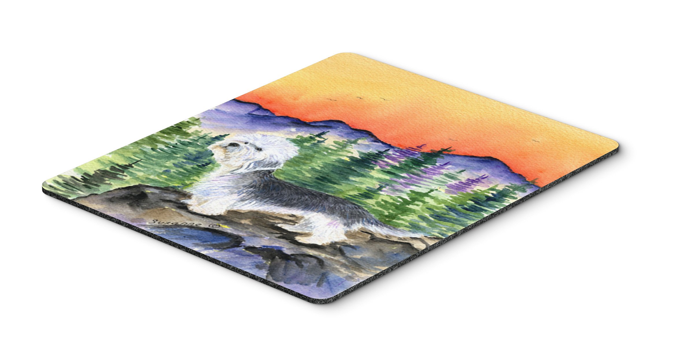 Caroline's Treasures SS8222MP Dandie Dinmont Terrier Mouse Pad - Large Washable Non-Slip Desk Mat for Home Office, Gaming & Computer Work - Perfect for Laptop Users & PC Enthusiasts