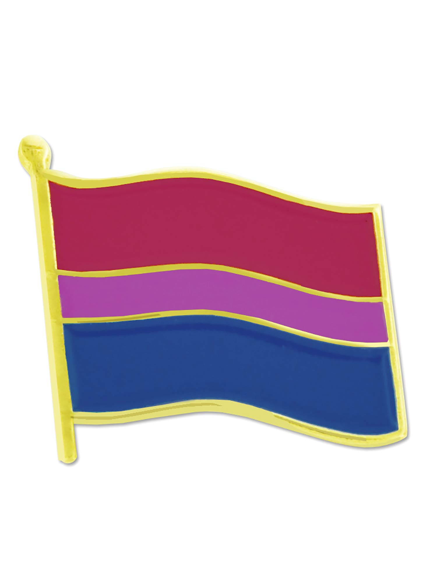 Bisexual Flag Enamel Lapel Pin - LGBTQ+ Pride Jewelry for Men & Women - Perfect for Pride Parades, LGBTQ Events, and Everyday Wear