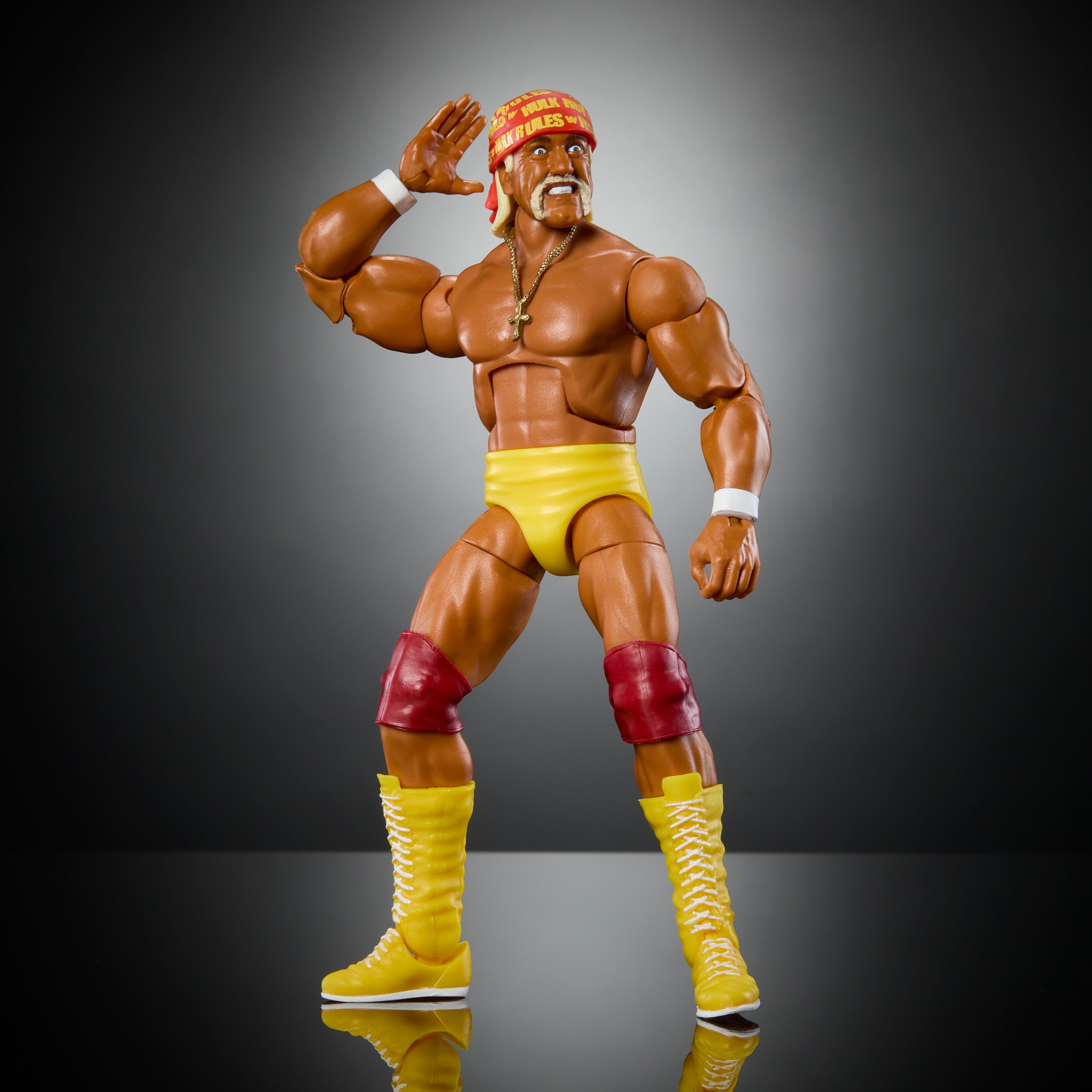 WWE Royal Rumble Elite Collection Hulk Hogan Action Figure with Great Khali BAF - Perfect for Wrestling Fans & Collectors - Great for Display, Play, and WWE Memorabilia Collections