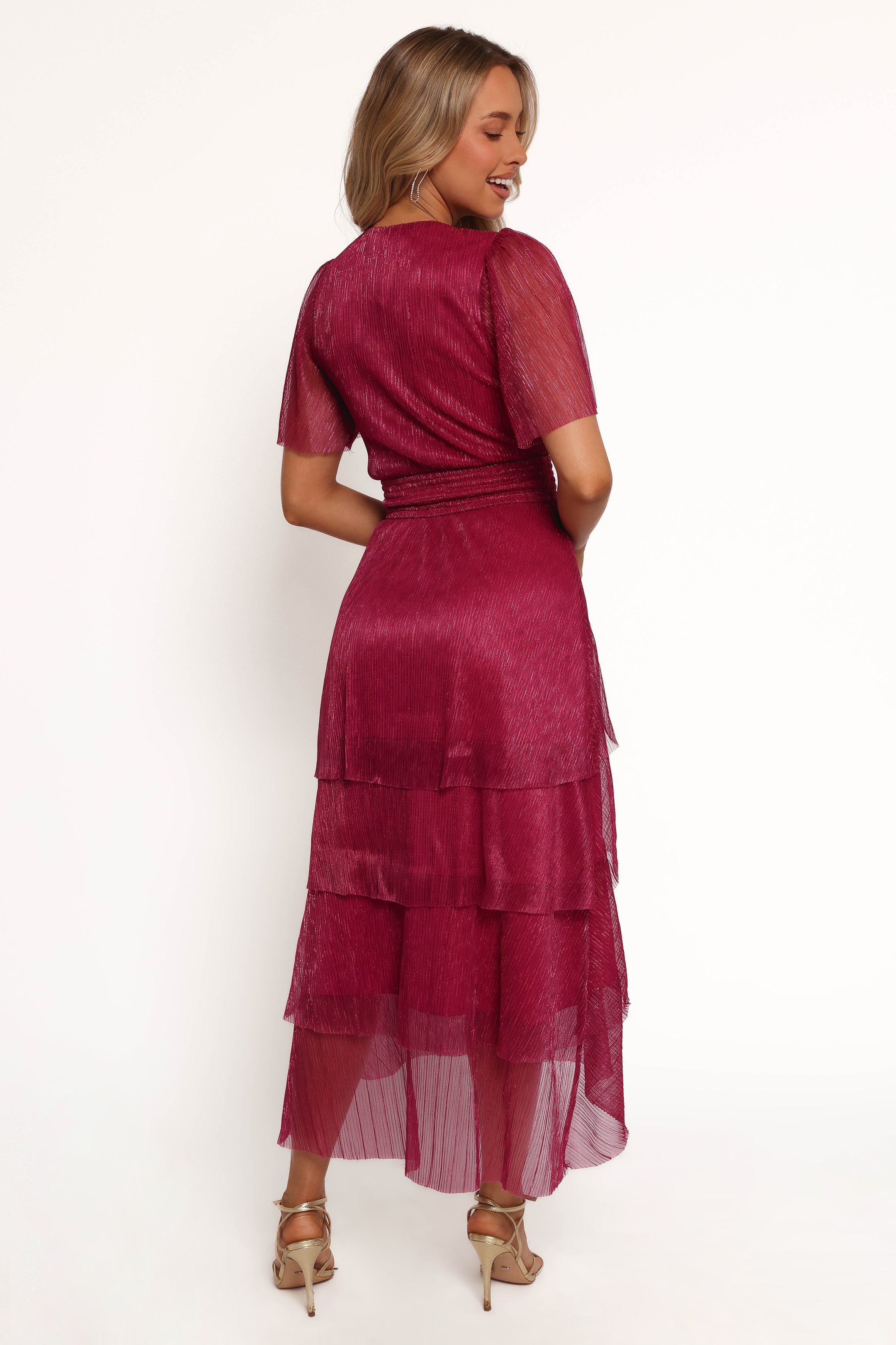 Elegant Jasmin Midi Dress in Soft Pink - Perfect for Summer Weddings, Garden Parties & Casual Outings