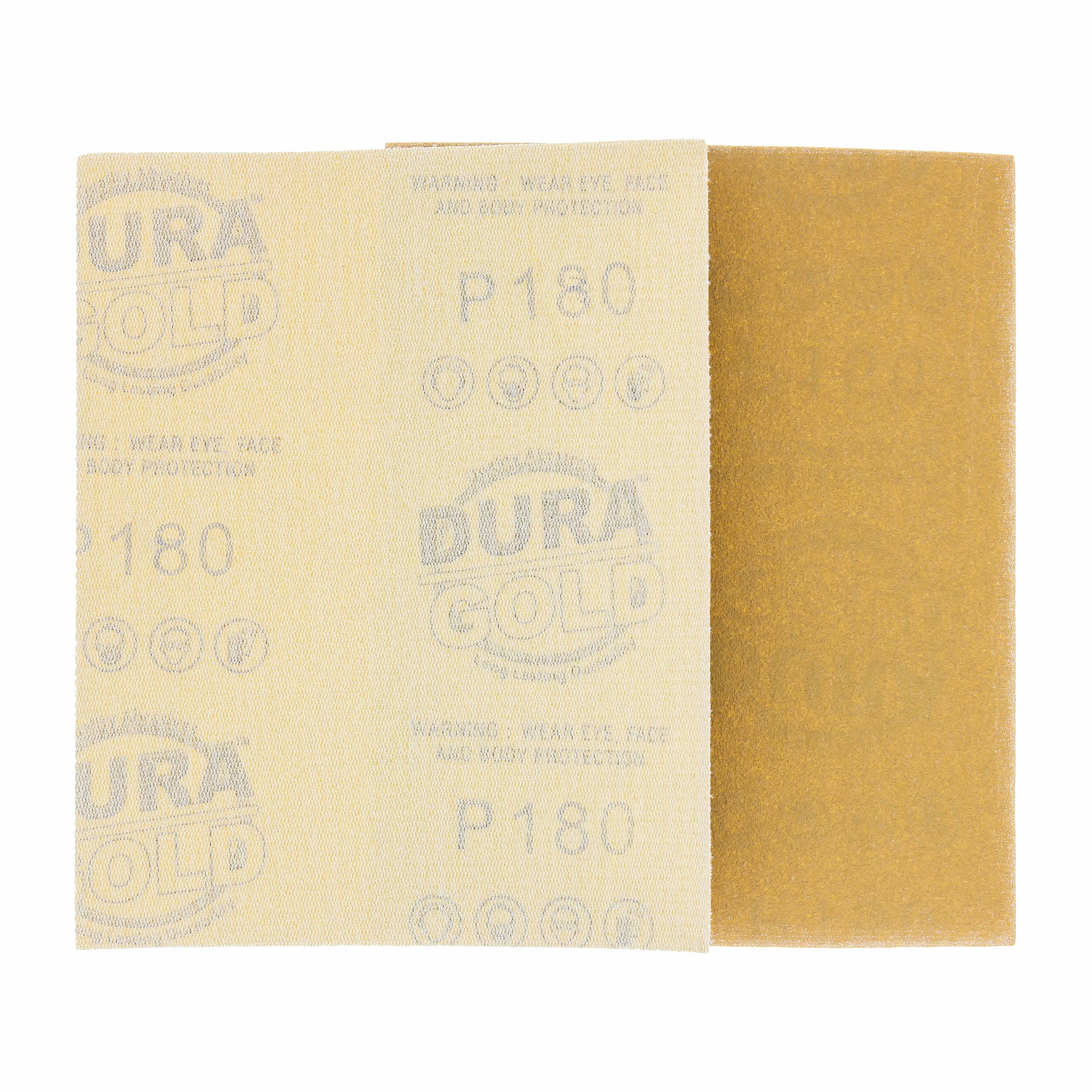 180 Grit 1/4 Sheet Hook & Loop Sandpaper 5.5